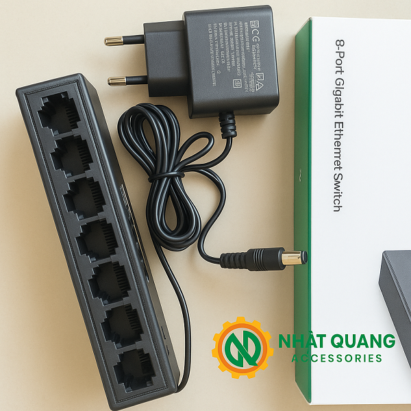 Switch Mạng 8 Cổng Gigabit Ugreen 35499EU - Chia Mạng Ổn Định, Siêu Tốc Độ 1000Mbps